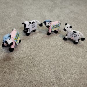 Chick-Fil-A 2016 & 2017 Plush Cow Collection Bundle Of 4